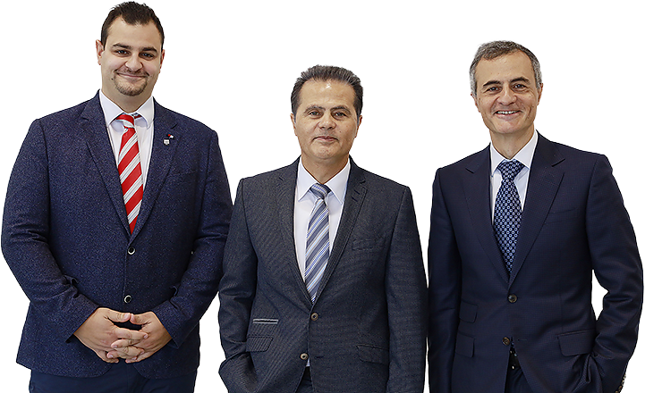 Geschäftsleitung-MK-CPO-CFO-CEO Geschäftsleitung MK: Daniel, Rosario und Massimo Scuderi